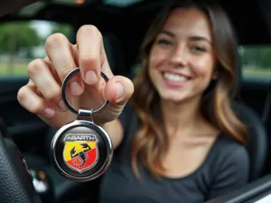 Fiat Abarth Süße Schlüsselanhänger Glänzend Stilvoll Legierung